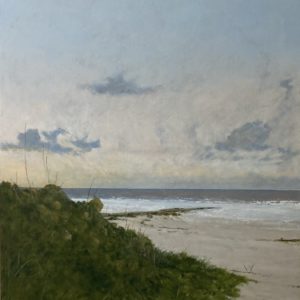 Painting Of The Shore In Mellow Tones