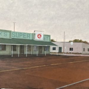 Painting Of An Old Teal Store