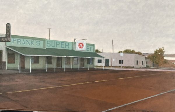 Painting Of An Old Teal Store