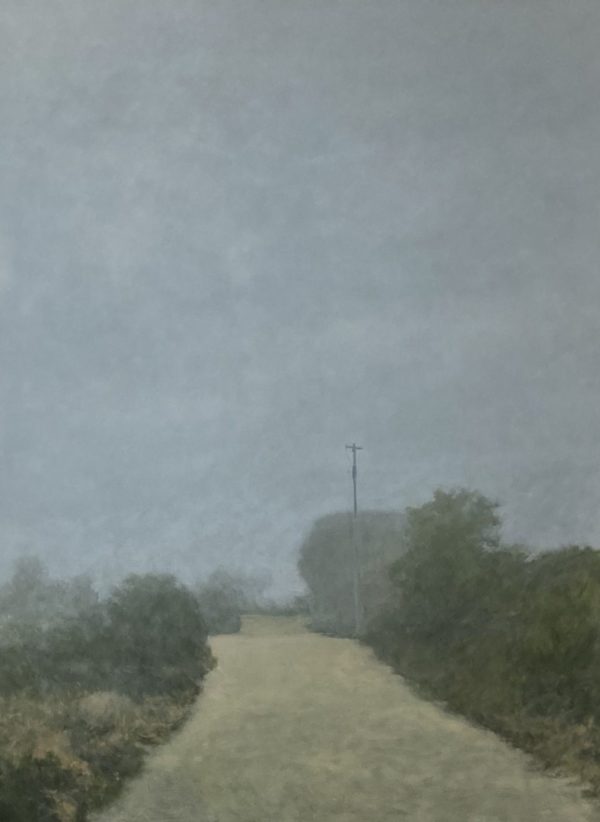 Painting Of A Country Road In Fog